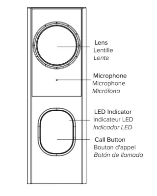 Luminys - DW401-CW01 - 4MP Video Doorbell with Wireless Chime Kit