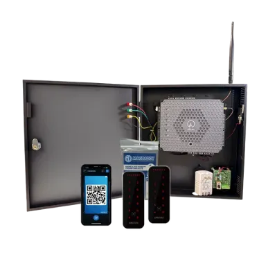 ZKTeco  - ATL2D-Elite Kit - 2-Door Panel Kit with (2) VG10CKQLHF Readers and (25) Credentials
