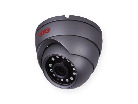 BOLIDE - BTG1209IRODVA/28AHQ - 2MP AHD / TVI / CVI / Analog Eyeball Camera, 1/3" CMOS, 2.8mm-12mm Wide Angle Lens, IR Up to 100 ft., Control Over Coax, OSD, 12VDC, Charcoal Gray