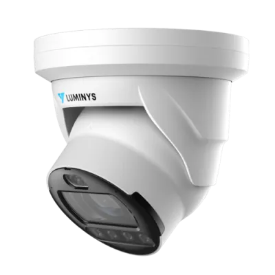 Luminys - N5T-8DAV - 8MP Network LumiDeterrent Turret Camera 2.7-13.5mm, IR White-lights, Dual-mode