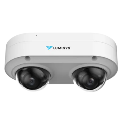 Luminys - N9P-4RA2 - 2 x 4MP LumiFlex Dual-Sensor Dome Camera with 2.8 mm Lens, IR LEDs