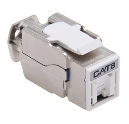 Platinum Tools - 106280 - Cat8 Shielded Toolless Keystone Jack with Shutter