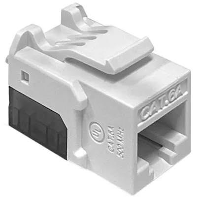 Platinum Tools - FR7054 - Keystone Cat6A, UTP, White 1/Bag