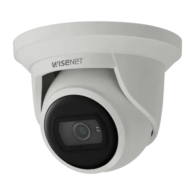Hanwha - QNE-8021R - 5 MP Super-Compact Flateye Camera (White Color)