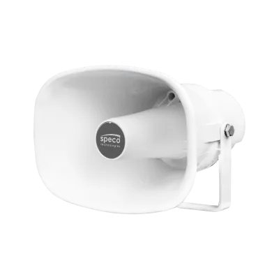 Speco - SPIPH8AM - 15W IP POE Horn Speaker with Built-In Mic