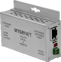 Hanwha - TEC-F01 - Single-Channel Ethernet over COAX with Pass-through PoE