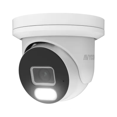 AVYCON - AVC-NBE41F28 - 4MP H.265+ InfiniteColor, Bullet IP Camera, AI Lite, DWDR, 4MP@25FPS, Full Color (white light), Built-in Mic, 2.8mm Fixed Lens, MicroSD, Onvif, DC12V / PoE, IP67, White