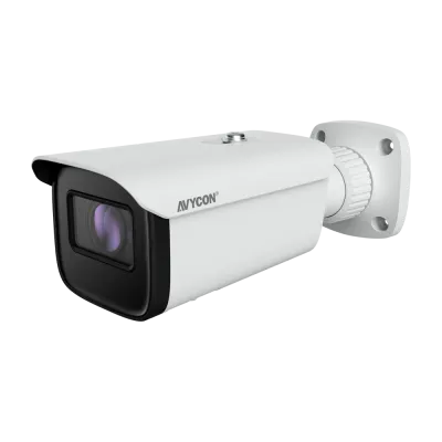 AVYCON - AVC-BNN81FT/2.8 - (NDAA) 4K (8.4MP) IP H.265 IR FD Bullet, 20fps@3840x2160, True D&N (ICR), 3.6mm Fixed Lens, 30 Smart IR LED's, 1 Audio In/Out, 1 Alarm In/Out, DC12V, PoE Built-in