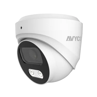 AVYCON - AVC-EIPT51F28 - 5MP EVO Series IP H.265 O/D Metal Turret, 2.8mm, 5MP/30fps, Built-in MIC, True WDR, PoE/DC12V, Onvif, Plug&Play with any Avycon NVR’s, White