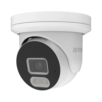 AVYCON - AVC-NBE41F28 - 4MP H.265+ InfiniteColor, Bullet IP Camera, AI Lite, DWDR, 4MP@25FPS, Full Color (white light), Built-in Mic, 2.8mm Fixed Lens, MicroSD, Onvif, DC12V / PoE, IP67, White