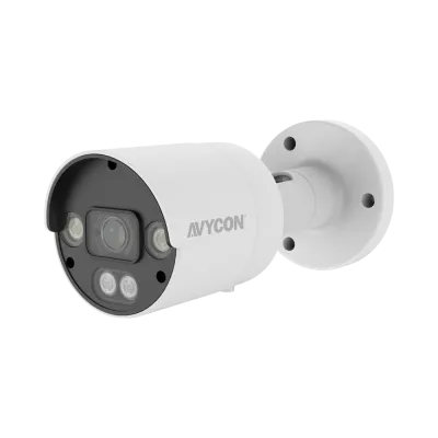 AVYCON - AVC-TCB21F28 - 2MP (1920x1080), Bullet Full Color Camera, 4-in-1, HD-TVI (default), CVI, AHD, ANALOG (960H), InfiniteColor, 2.8mm Lens, DWDR, CoC, OSD, BLC, DC12V, IP67, White