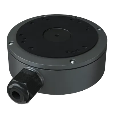 AVYCON - AVM-EDMTS-G-TL1 - Junction Box for Small Turret Domes and Large Bullet Cameras, Gray. Compatible models: AVC-ENN41FT(/2.8)-G, AVC-ENN81FT(/2.8)-G