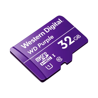 AVYCON - AVY-WDD032G1P0C - WD Purple Surveillance 24/7 Drive, MicroSD Card, 32GB Capacity