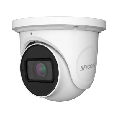 AVYCON - AVC-ENN41AVT - (NDAA) 4MP IP H.265 IR Turret, 30fps@2560x1440, True D&N (ICR), True WDR, 2.8-12mm Motorized Autofocus Lens, 2 Matrix IR LED's, 1 Audio in, Built-in MIC, DC12V, PoE Built-in, Full AI