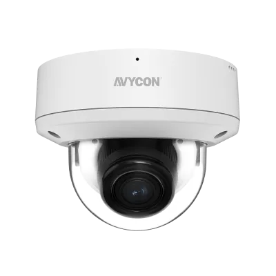 AVYCON - AVC-NDV51M - 5MP H.265 MOTORIZED VANDAL DOME NETWORK CAMERA Active Deterrence 24/7 Color