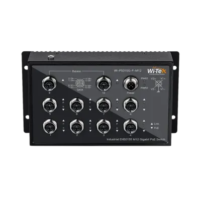 Wi-Tek - WI-PS310G-F-M12 - Flat-type Unmanaged Switch