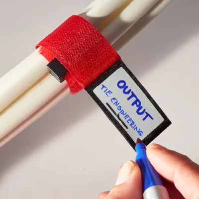 Rip-Tie - RLH-095-WO - One Inch Wide Rip-Lock CableWrap with Write-On Pull Tab 1" x 9.5"
