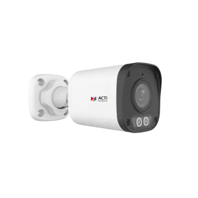 ACTi - Z325 - 8MP Deep Learning AI ColorGuard f2.8mm Fixed Bullet with IR LED 50m, White LED 50m, Smart Dual Light, WDR 130dB