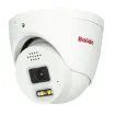 BOLIDE - BN9019AD/TAA - TAA Compliant H.265 8MP 2.8mm Fixed Lens IP67 Full Color Active Deterrent Turret Camera, Color At Night Warmlight Up to 65 Feet, Two-Way Audio ( Built-in Speaker and Mic ), MicroSD Slot Up to 256GB, Active Deterrent Red and Bl