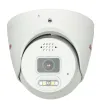 BOLIDE - BN9019AD/TAA - TAA Compliant H.265 8MP 2.8mm Fixed Lens IP67 Full Color Active Deterrent Turret Camera, Color At Night Warmlight Up to 65 Feet, Two-Way Audio ( Built-in Speaker and Mic ), MicroSD Slot Up to 256GB, Active Deterrent Red and Bl
