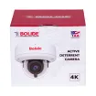 BOLIDE - BN9029AVAIRAD/TAA - TAA Compliant H.265 8MP 2.8-12mm Motorized Varifocal Lens IP67 Full Color Active Deterrent Vandal Proof Camera, Color At Night Warmlight Up to 65 Feet, Two-Way Audio ( Built-in Speaker and Mic ), MicroSD Slot Up to 256GB,