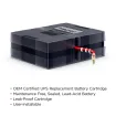 Cyber Power - RB1290X2D - Replacement Battery for CP1500PFCRM2RU, 2 Batteries, 12V/9Ah, Sealed Lead-Acid, 18 Month Warranty