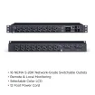 Cyber Power - PDU41023 - Switched PDU 30A 120V NEMA L5-30P input 16 NEMA 5-20R output 12ft cord 1U 3 Year Warranty