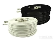 BP0033/PM100W 100' Siamese Zip Cable with BNC Connection White