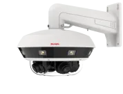 BOLIDE - BN9108R/NDAA - 4K Multi-Sensor Camera, 4 Adjustable Lenses In One Camera Cover Up to 360° Field of View, 4-Channel Steam Output, and Each Channel Can Output Max. 8MP (3840x2160) @ 25/30FPS, 4-Channel Starlight and 120Db WDR, Built-in Dual So