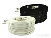 BP0033/PM200W 200' Siamese Zip Cable with BNC Connection White