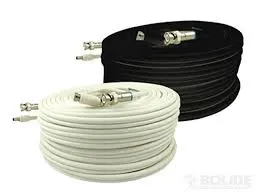 BP0033/PM100W 100' Siamese Zip Cable with BNC Connection White