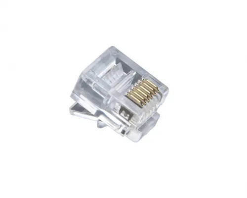 Platinum Tools - 106138J - RJ-12 (6P6C), Round-Solid, 3 Prong (100 Per Jar)