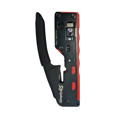 Simply 45 - S45-C110 - Installer Series Dual Cavity Crimp Tool for STP/UTP Standard & Pass-Through RJ45 and RJ11 Connectors - 1EA/BLISTER