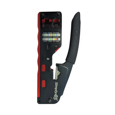 Simply 45 - S45-C110 - Installer Series Dual Cavity Crimp Tool for STP/UTP Standard & Pass-Through RJ45 and RJ11 Connectors - 1EA/BLISTER