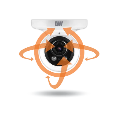 Digital Watchdog - DWC-MPVA2WiAT - MEGApix 2.1MP/1080p vandal ball turret IP camera with a vari-focal lens and IR with IVA+ license
