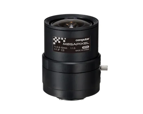 Computar - E3Z3915CS-MPWIR - 4K, 1/1.8" 3.9-10mm F1.5 Varifocal Lens, HD Series, Manual Iris, IR (CS-Mount)