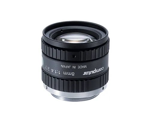 Computar - M0814-MP2 - 1.5 MP 2/3" 8mm F1.4 w/locking Iris & Focus Machine Vision Lens (C-Mount)