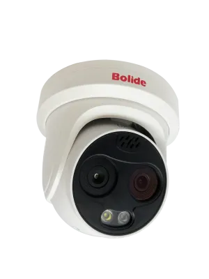 BOLIDE - BN8029TH/NDAA - 5MP Thermal and Optical Bi Spectrum Turret Camera, Thermal Camera 256x192 Resolution, Supports Reliable Fire Detection and Fire Shield Area, Supports AI at Thermal and Optical Streams, Supports Dual Image Fusion, Temperature 