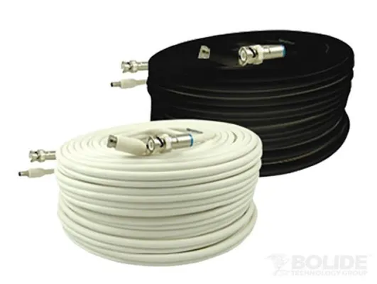 BP0033/PM200W 200' Siamese Zip Cable with BNC Connection White