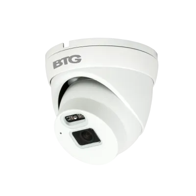 BOLIDE - BTG-N1909 - H.265 8MP ( 4K ) 2.8mm Fixed Lens IP67 IR Eyeball Camera, POE, 12VDC, Micro SD Slot, IR Up to 82ft, Built-in Mic, AI: Human / Vehicle Detect, PID, LCD, NDAA Compliant, ONVIF