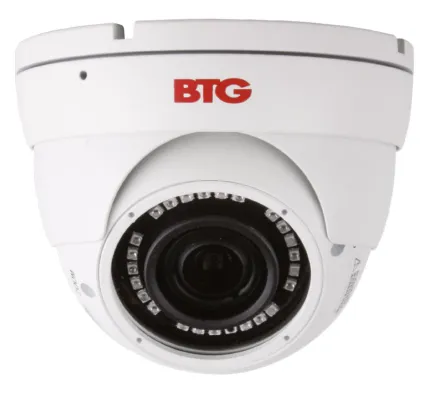 BOLIDE - BTG-N1909IRODVA - H.265 8MP ( 4K ) 2.8-12mm Varifocal Lens IP66 IR Eyeball Camera, POE, 12VDC, IR Up to 98ft, NDAA Compliant, ONVIF