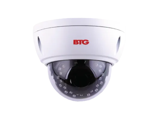 BOLIDE - BTG-N1929 - H.265 8MP ( 4K ) 2.8mm Fixed Lens IP66 IR Vandalproof Dome Camera, POE, 12VDC, IR Up to 65ft, NDAA Compliant, ONVIF