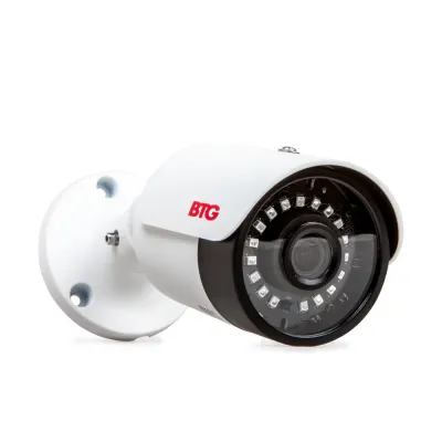 BOLIDE - BTG-N1935 - H.265 8MP ( 4K ) 3.6mm Fixed Lens IP66 IR Bullet Camera, POE, 12VDC, IR Up to 65ft, , Micro SD Card Slot, Alarm In/Out, NDAA Compliant, ONVIF