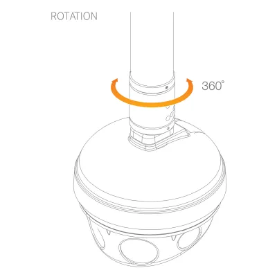 Digital Watchdog - DWC-PZADP - Tilting Adapter for DWC-PZARAM and Multi-sensor Cameras - Ivory