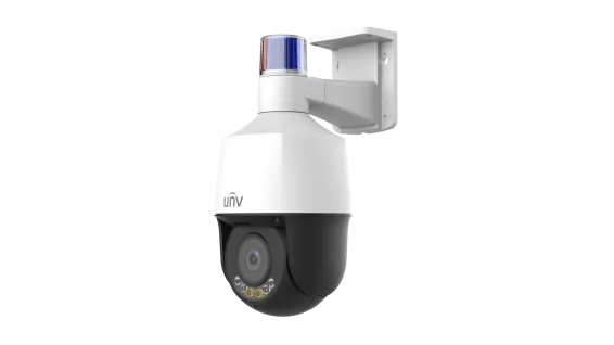 Uniview - IPC6325LFW-AX5C-VG - UNV 5MP Active Deterrence Metal PTZ Camera (2.7mm-13.5mm,Audio&Alarm, Two-Way Audio, Starlight, Auto Tracking)
