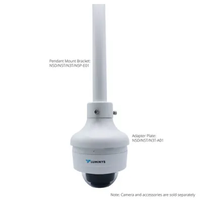 Luminys - N3D-4LAV - N3-L Mainstream Series 4MP LumiLuxSmart IP Dome 2.7-13.5mm, IR, White-light LED, and Dual-mode