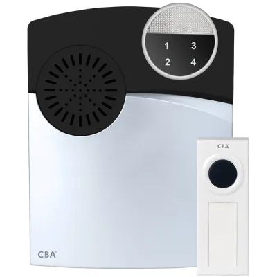 SECO-LARM - RA-4961-K1Q - Complete Wireless Alert System, 900MHz Contains 4 Channel Receiver and Pushbutton
