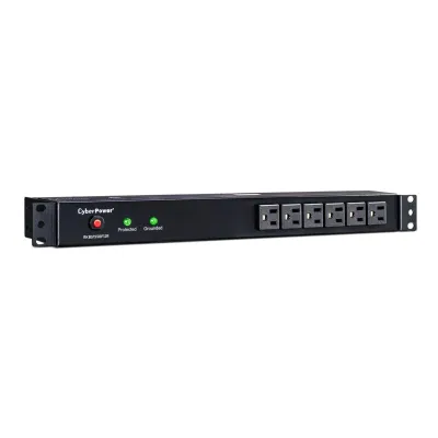 Cyber Power - RKBS15S6F12R - 3600 J, 120 V, NEMA 5-15P plug, 18 NEMA 5-15R (6 front, 12 rear), 15 ft cord, Limited Lifetime Warranty