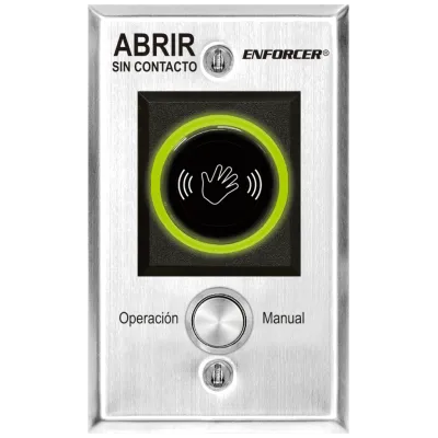 SECO-LARM - SD-927PKC-NSVQ - Indoor No-Touch Sensor with Override Button - Spanish. ETL Listed. Conforms to UL Std. 294