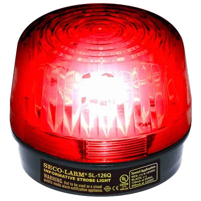 SECO-LARM - SL-126-A24Q/R - 6~24 VDC (2-wire connection) Strobe Light Red